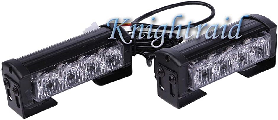 Avan Knight 12V ストロボ ライト バー LED 2個 セット 緊急 警告灯 車 トラック トレーラー( レッド)｜zebrand-shop｜03