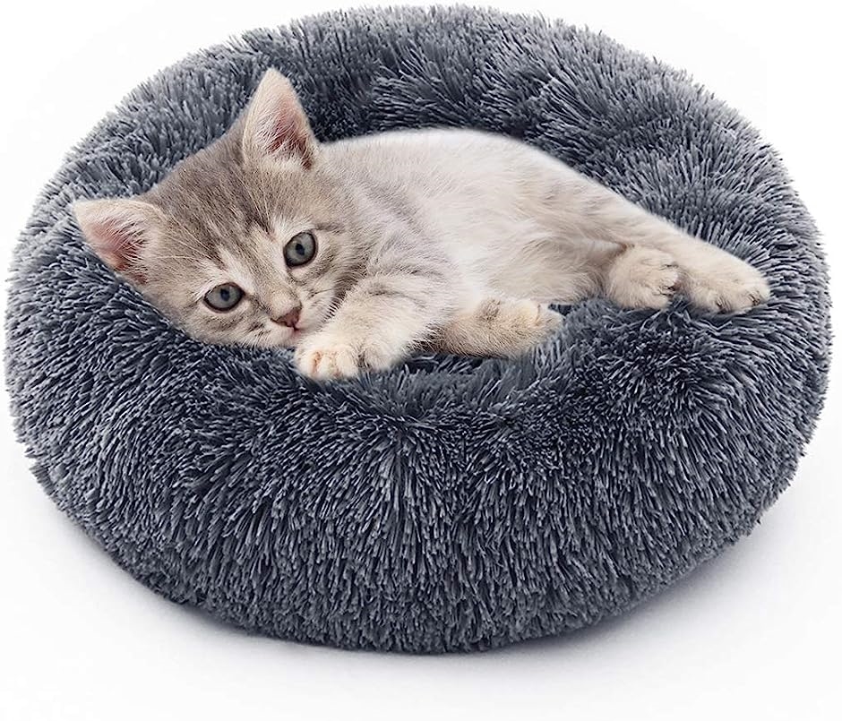 Yahoo! Yahoo!ショッピング(ヤフー ショッピング)猫ベッド ペットベッド 犬用 ペットクッション 可愛い ダークグレー（ 60）