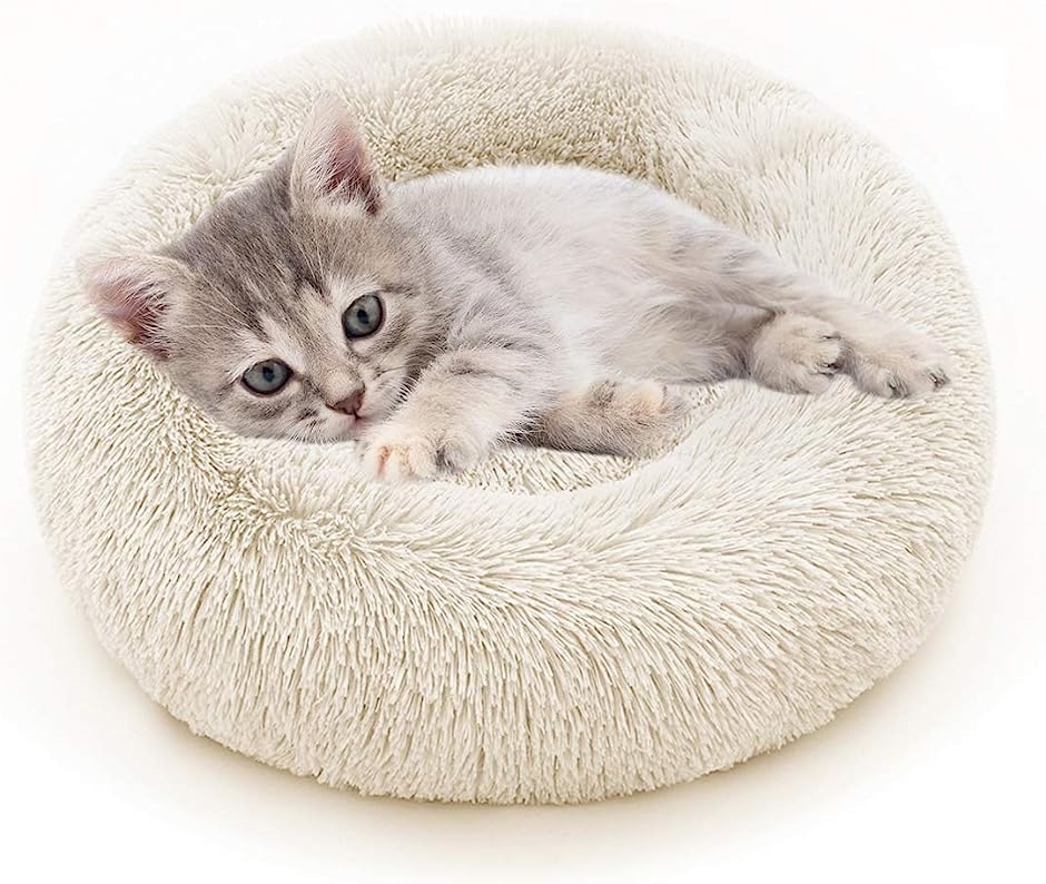 猫ベッド ペットベッド 犬用 ペットクッション 可愛い ベージュ( 60)