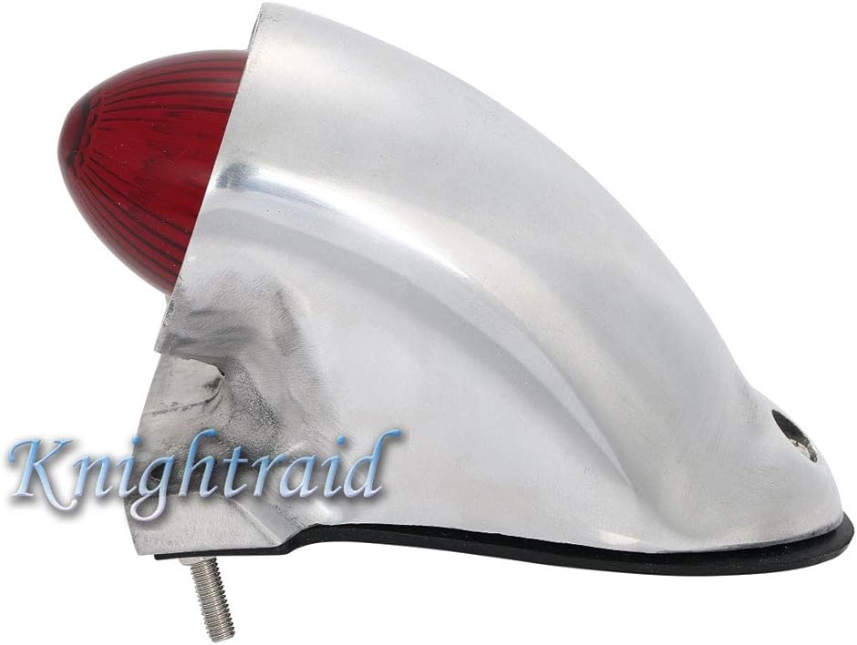 Avan Knight バイク スパルト テール ランプ 電球 ライト ナンバープレート ステー 付き シルバー( テールライト)｜zebrand-shop｜04
