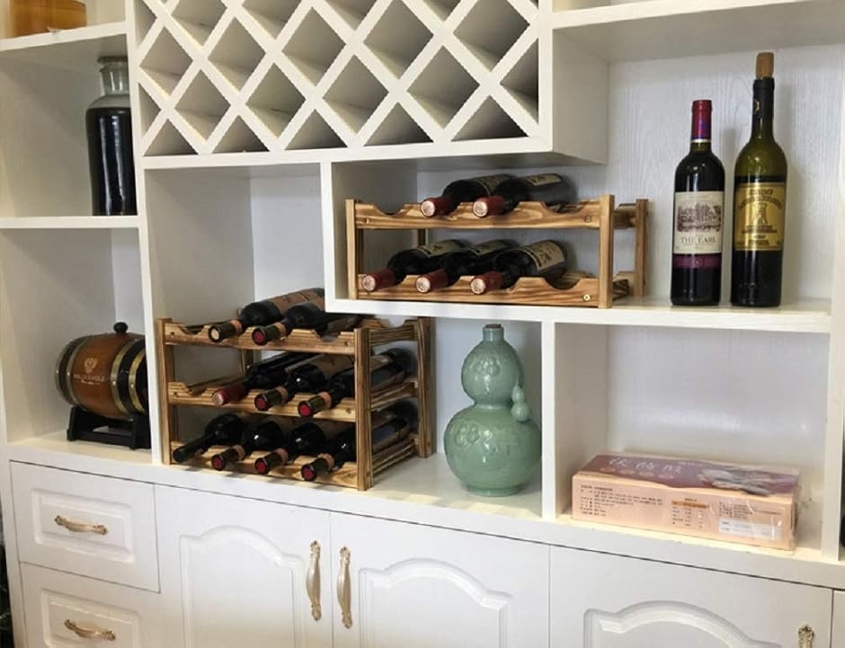 木製 ワインラック ワインホルダー アンティーク 8本収納