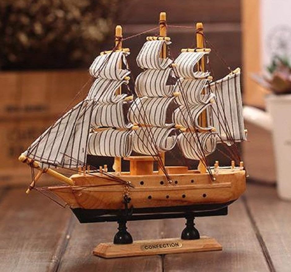 帆船 模型 手作り 完成品 海賊船 インテリア 装飾 に( .24cm)｜zebrand-shop｜04