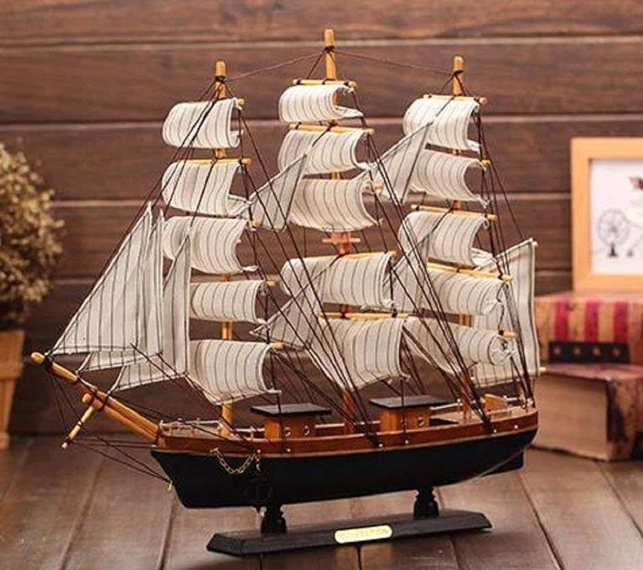 帆船 模型 手作り 完成品 海賊船 インテリア 装飾 に( .24cm)｜zebrand-shop｜05
