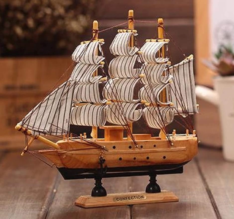 帆船 模型 手作り 完成品 海賊船 インテリア 装飾 に( .16cm)｜zebrand-shop｜03