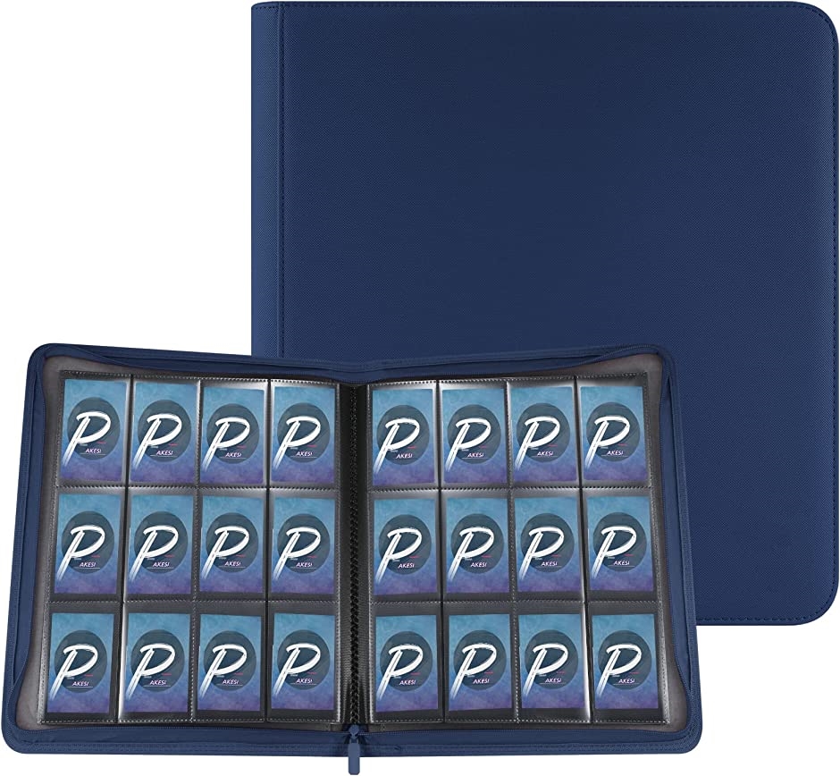 スターカードカードファイル 12ポケット 480枚収納( ブルー)｜zebrand-shop