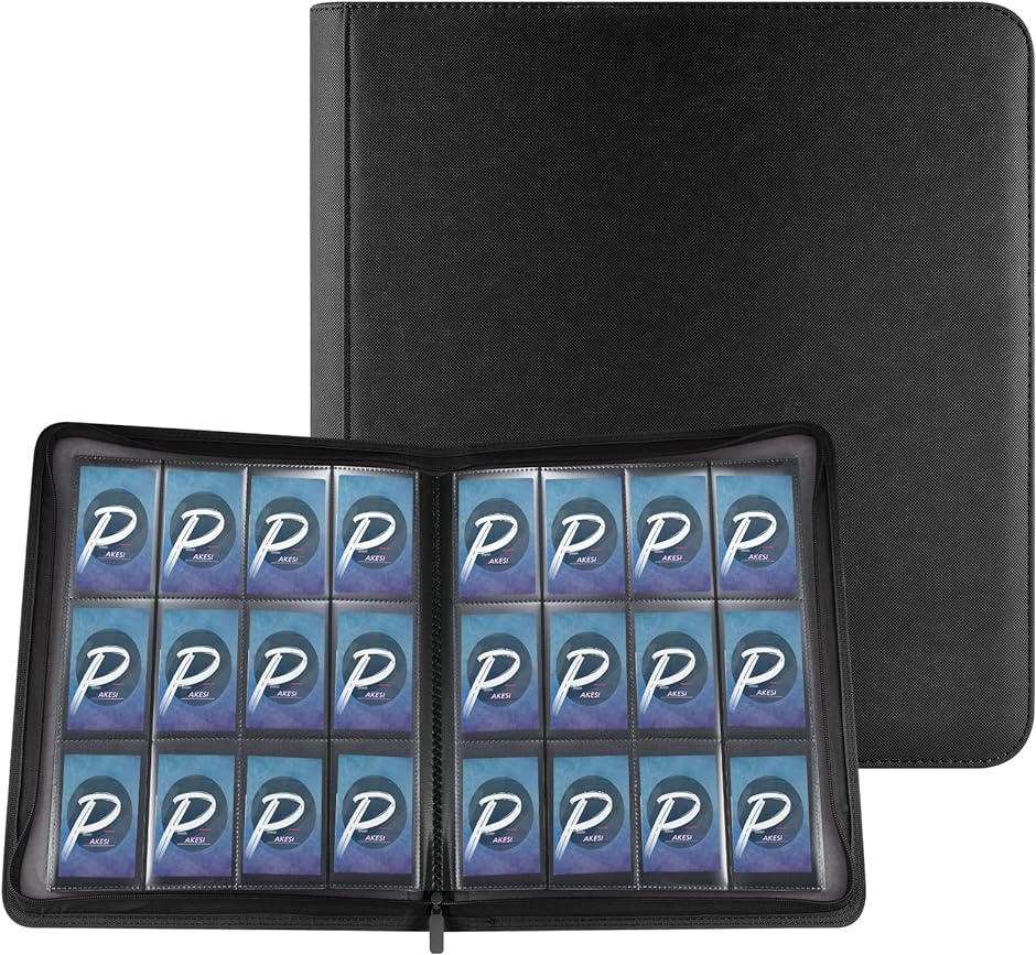 スターカードカードファイル 12ポケット 480枚収納( ブラック)｜zebrand-shop