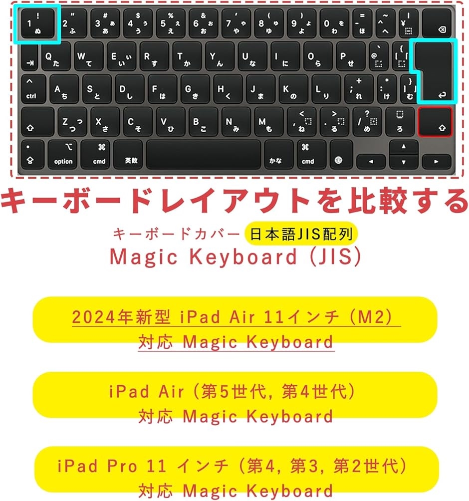 iPad Magic Keyboard用 MDM( 透明, iPad Air / Pro 11 Magic Keyboard