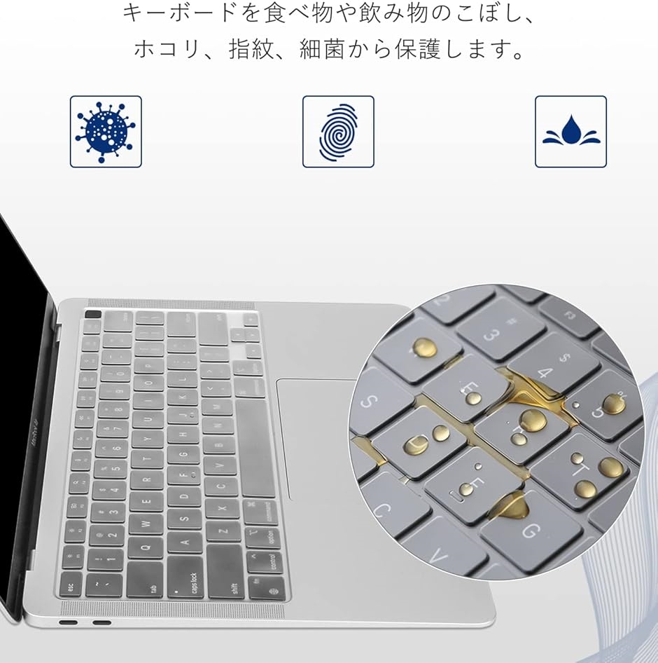 M1 MacBook Air 13インチ シルバー USキーボード Amazon | US配列/英語配列 キーボードモデル専用 MacBook Pro