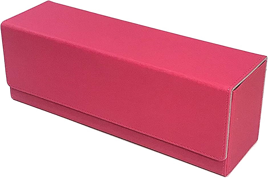 トレカ カードデッキケース トレーディング 約400枚収納 レザー カードケース ホルダー ストレージボックス( タイプC: ピンク)