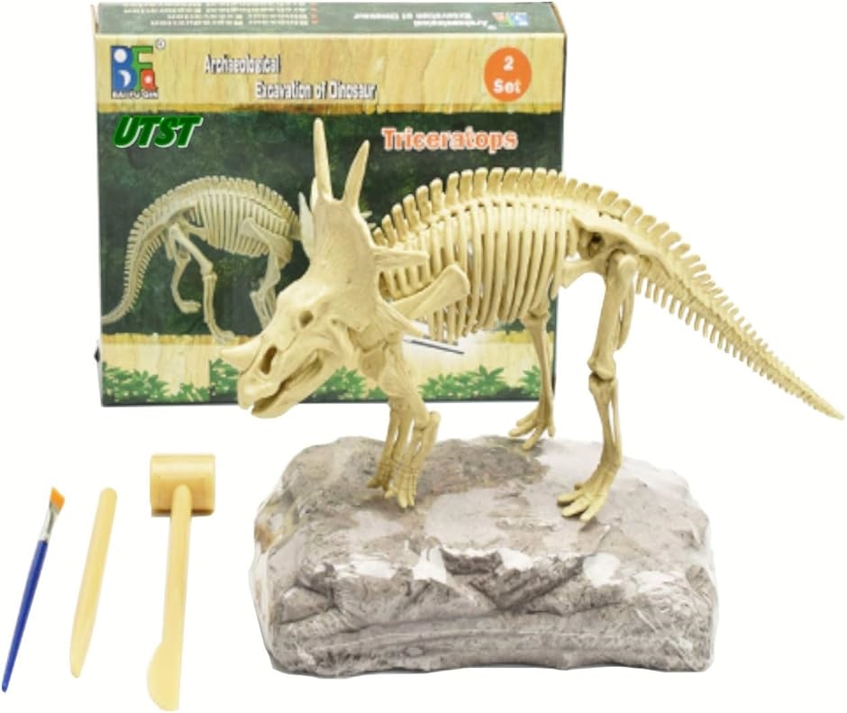 Yahoo! Yahoo!ショッピング(ヤフー ショッピング)恐竜スティラコサウルス 角龍 草食恐竜 化石発掘セット