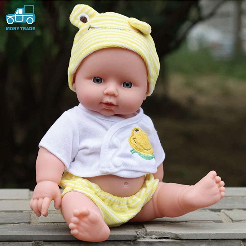 morytrade 人形 赤ちゃん人形 乳児 新生児 沐浴 にんぎょう リアル 30cm( 黄色かえる)｜zebrand-shop｜02
