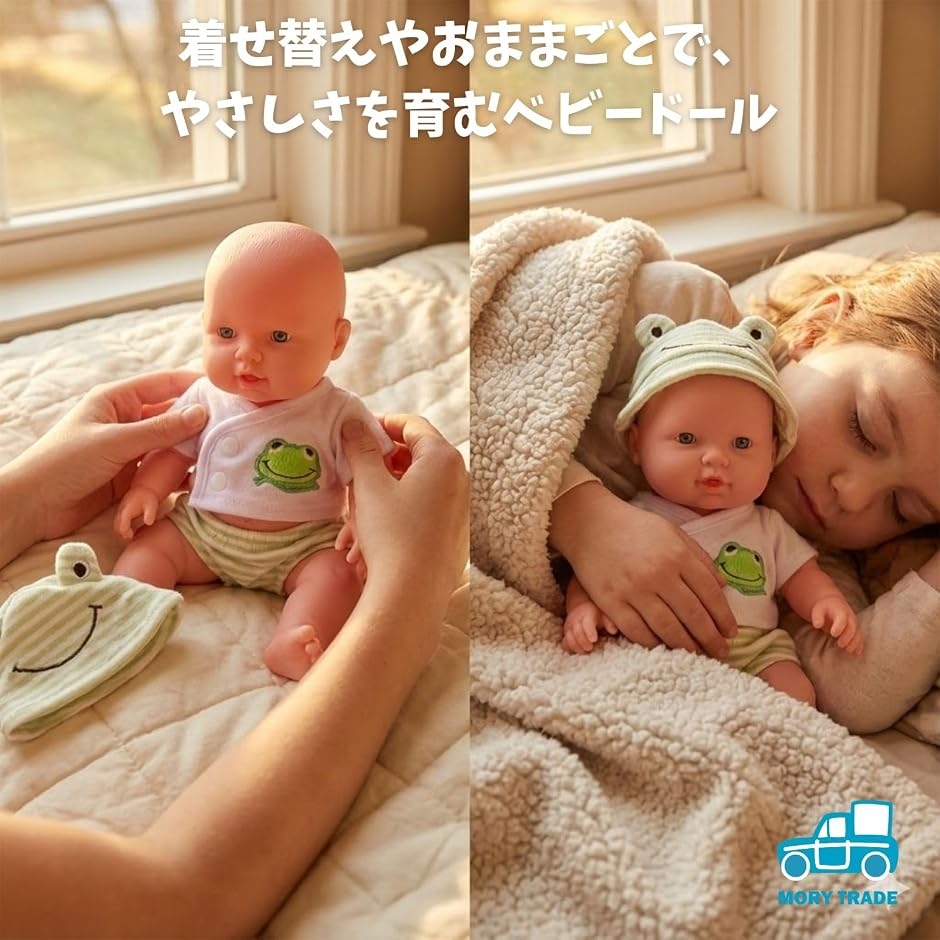 【リボーンドール】大きさ 約 30 cm. MORYTRADE 赤ちゃん人形 おもちゃ 沐浴 にんぎょう リアル リボーン