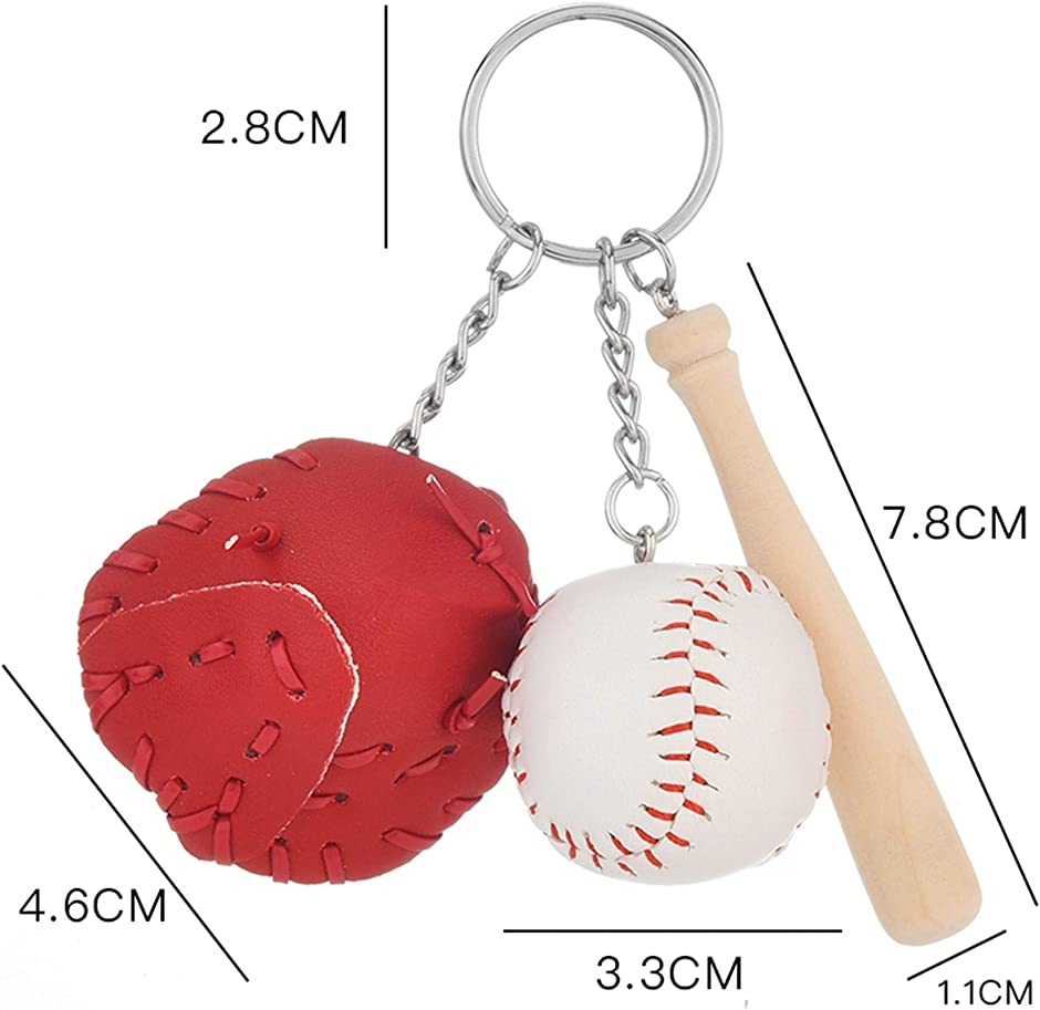 moonwood スポーツ 野球 キーホルダー ペア セット キーチェーン 記念