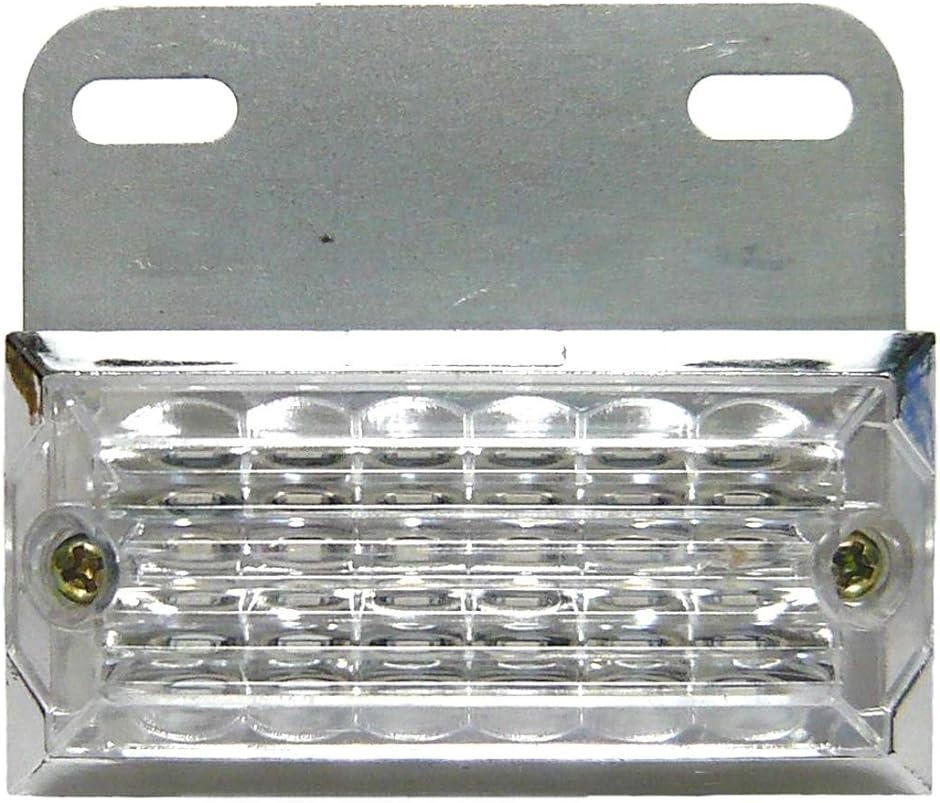 トラック用 サイド マーカー 角型 12 LED 24V クリアレンズ 汎用 10個 セット イエロー 特注色( イエロー 特注色)｜zebrand-shop｜07