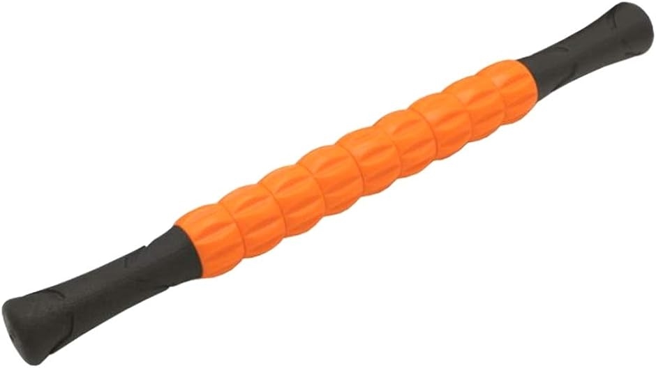 マッサージローラー 筋膜リリース フォームローラー スティック ストレッチ 3カラー( オレンジ)｜zebrand-shop