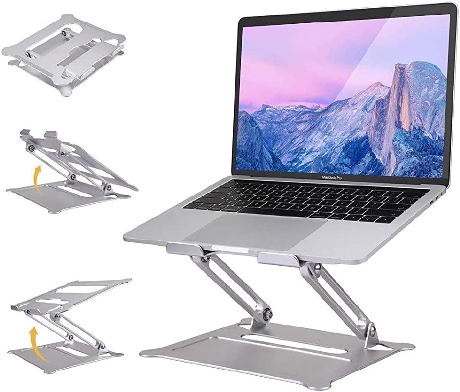 ノートパソコン スタンド 2020 自宅で仕事 laptop stand PCスタンド PCホルダー( 銀,  Medium)｜zebrand-shop