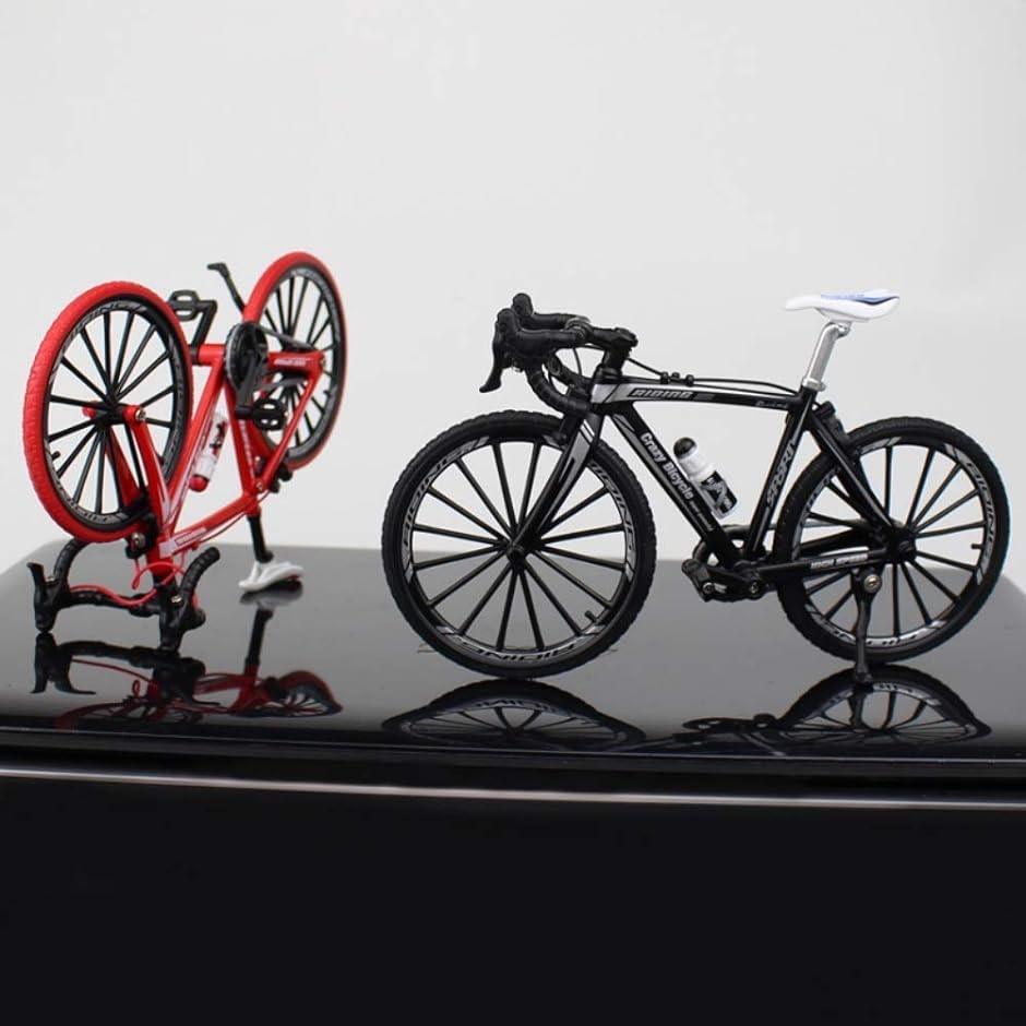 morytrade 自転車 おもちゃ ロードバイク 模型 ダイキャストかー 1/10 ロードレーサー( 黒)｜zebrand-shop｜04
