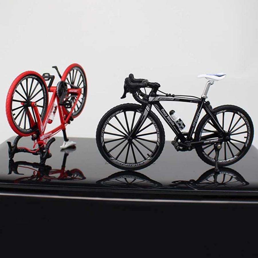 morytrade 自転車 おもちゃ ロードバイク 模型 ダイキャストかー 10 ロードレーサー( 赤)