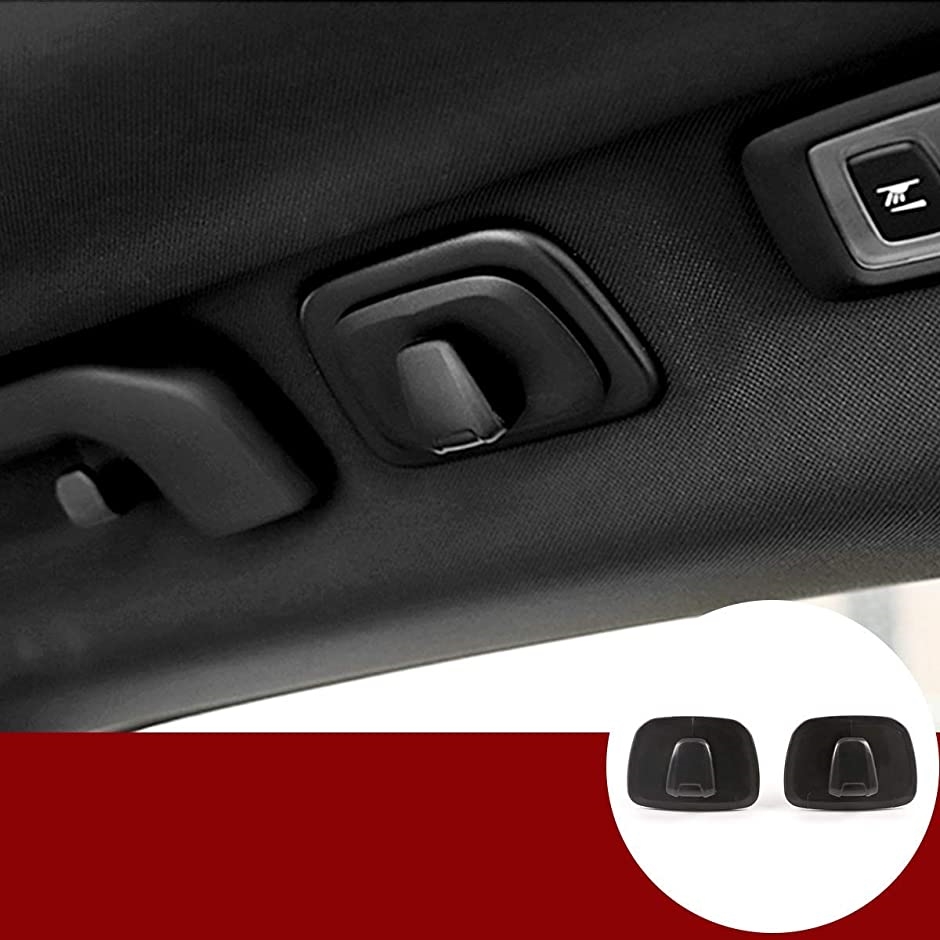 カーアクセサリー ABSプラスチック 車のインテリア ルーフフック 装飾カバー ボルボV90 S90 XC40 XC60( 黒)｜zebrand-shop｜02