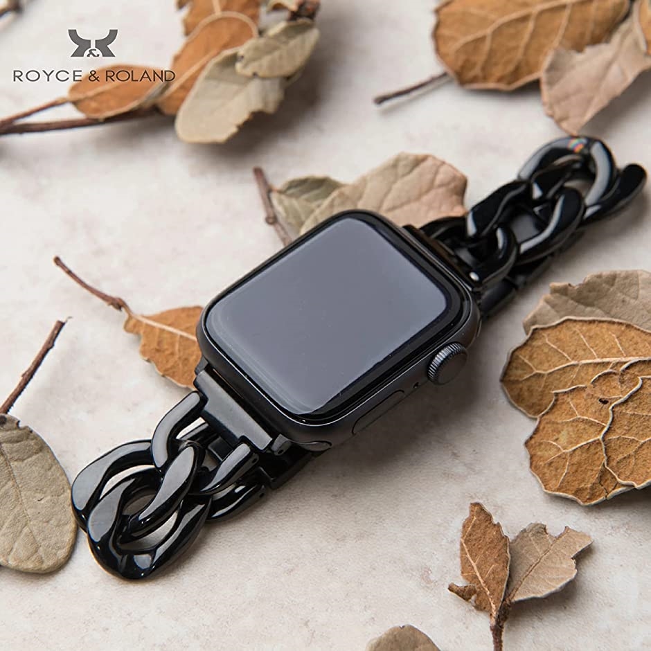 Apple Watch ステンレス チェーン ベルト 時計バンド( ブラック,  38/40/41mm)｜zebrand-shop｜02