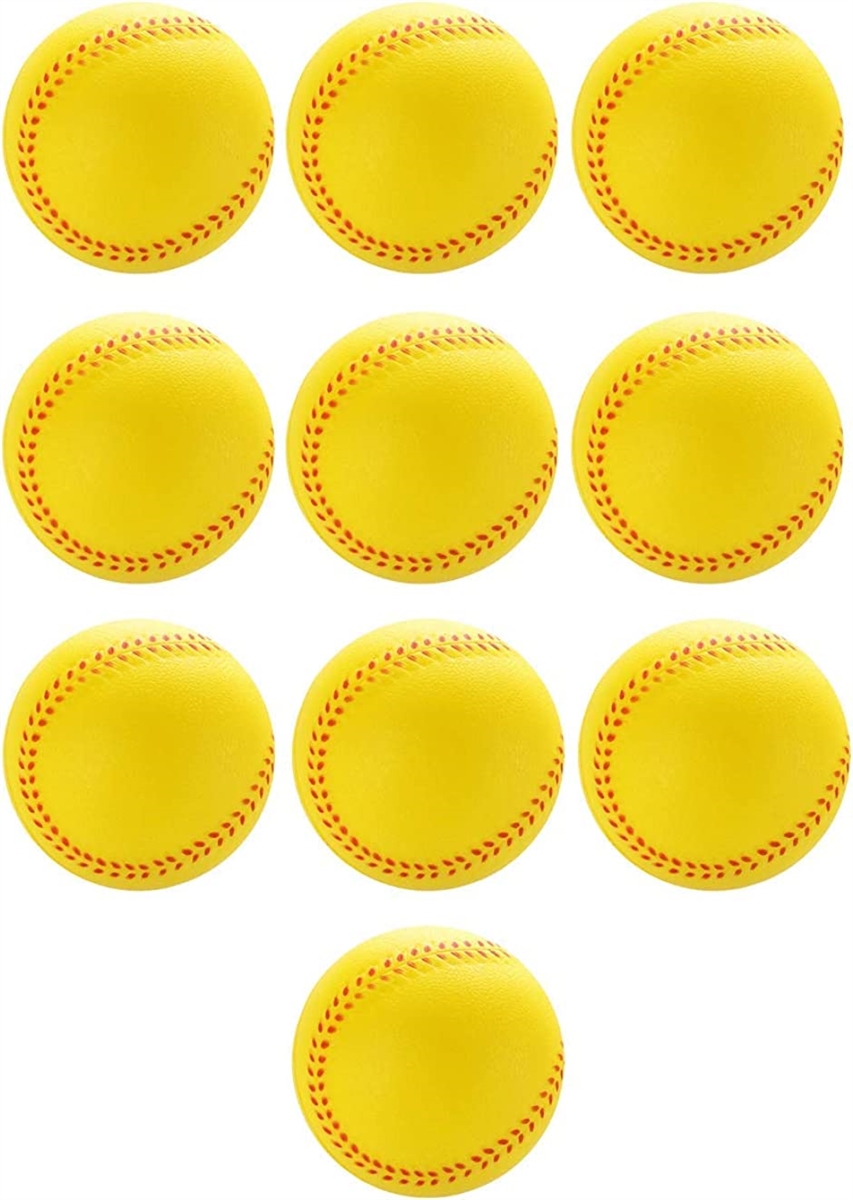 ウレタン ボール 野球 練習用 蛍光色 バッティング キャッチボール トレーニング 黄色 7cm( 黄色 7cm 10個セット)｜zebrand-shop