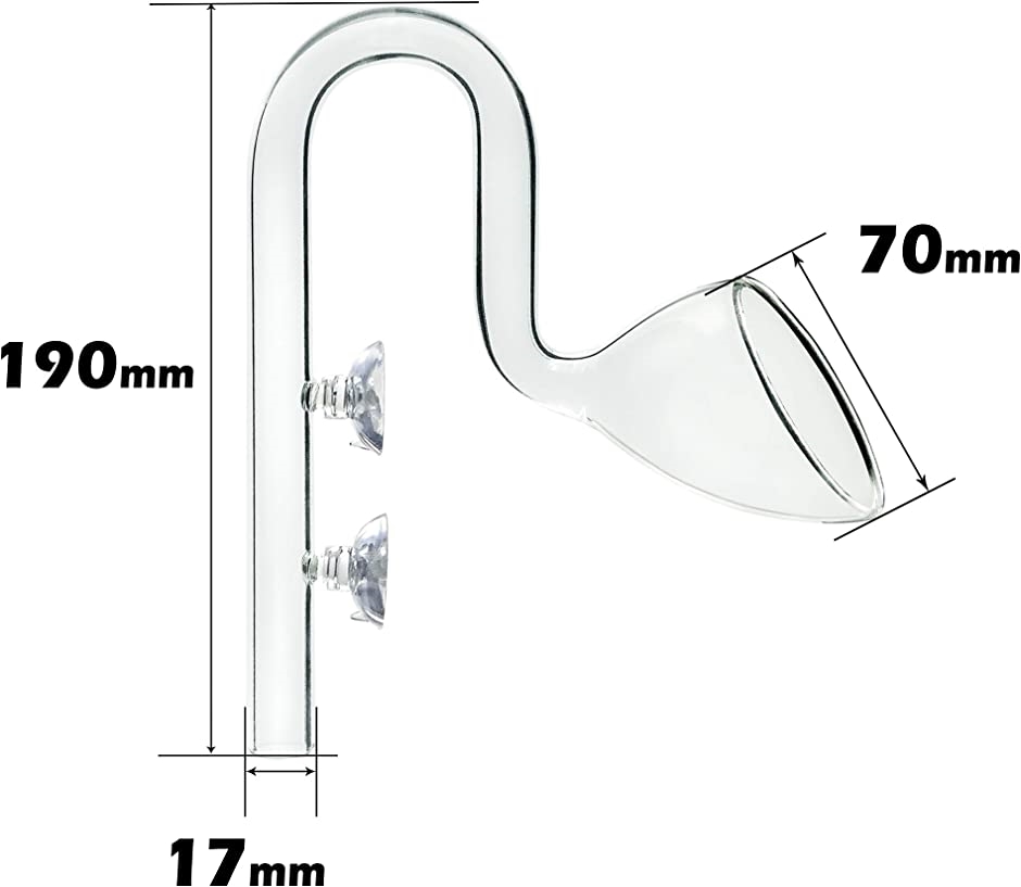 アクアリウム リリーパイプ ポピーパイプ ガラスパイプ 水槽 フィルター 16/22mm(リリー パイプ 16/22mm)｜zebrand-shop｜02