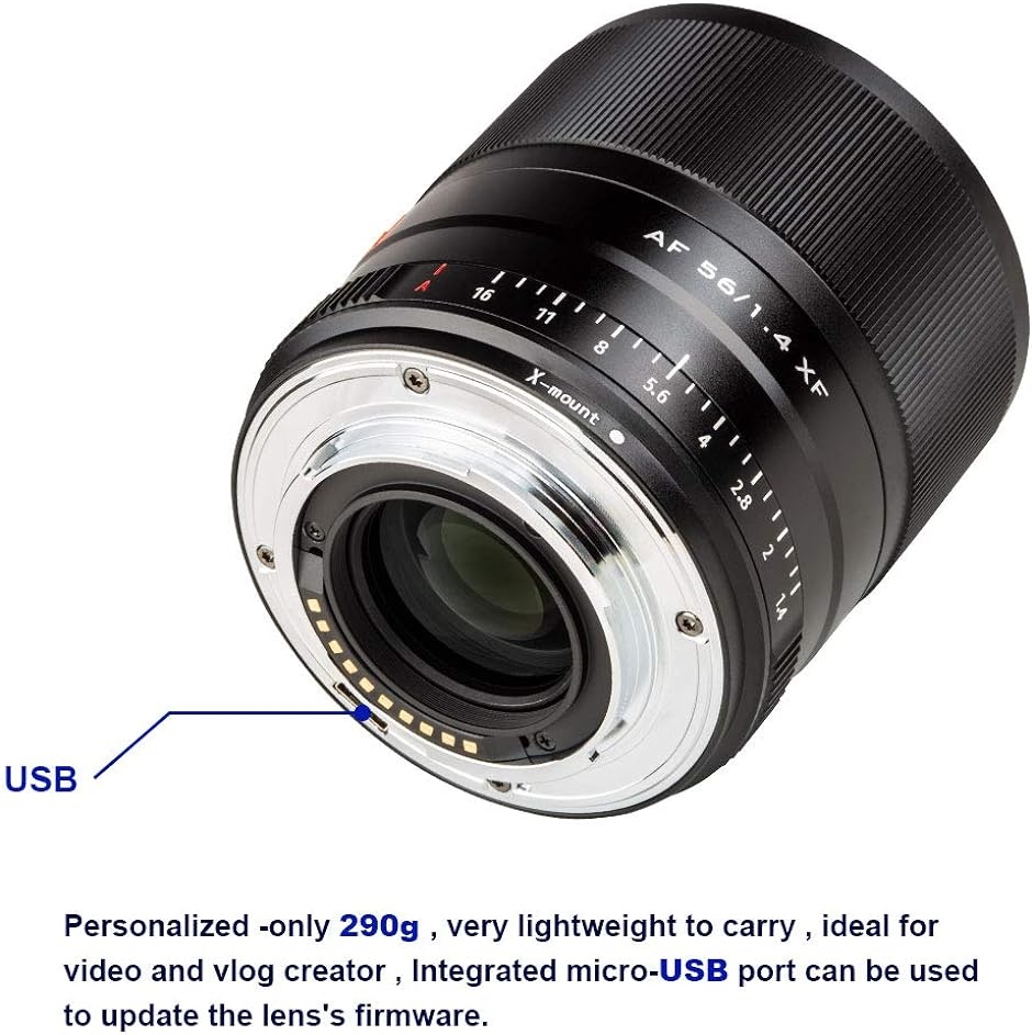 Viltrox 56mm F1.4 STM 大口径 単焦点レンズ Fujifilm Xマウント オートフォーカス( ブラック)｜zebrand-shop｜06