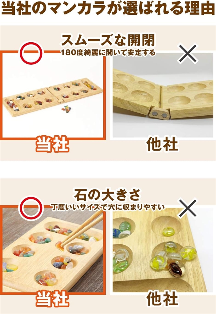 マンカラ カラハ ボードゲーム 子供も大人も家...の詳細画像5