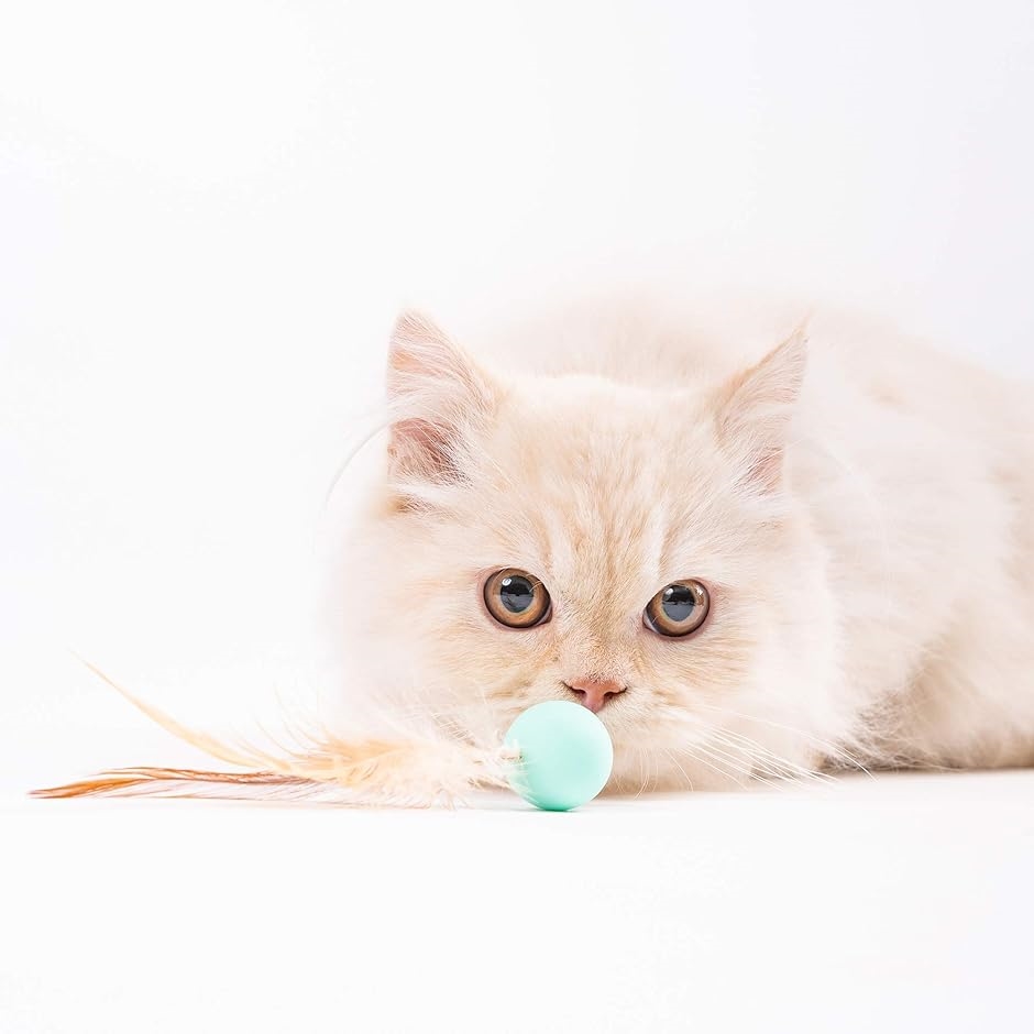 猫 おもちゃ ボール 猫用 羽毛 弾力ボール 猫遊び用 一人遊び 運動不足解消( 9個入)｜zebrand-shop｜05