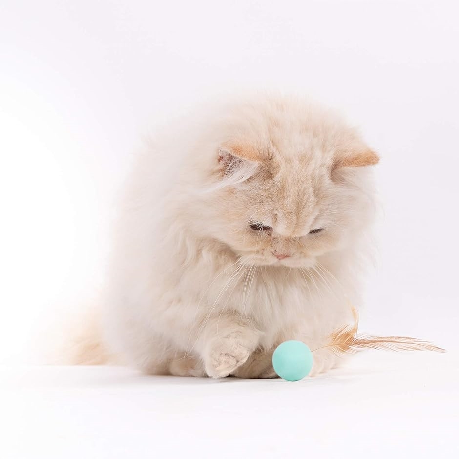 猫 おもちゃ ボール 猫用 羽毛 弾力ボール 猫遊び用 一人遊び 運動不足解消( 9個入)｜zebrand-shop｜06