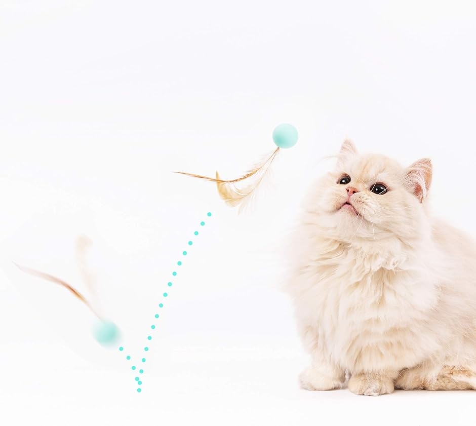 猫 おもちゃ ボール 猫用 羽毛 弾力ボール 猫遊び用 一人遊び 運動不足解消( 9個入)｜zebrand-shop｜09