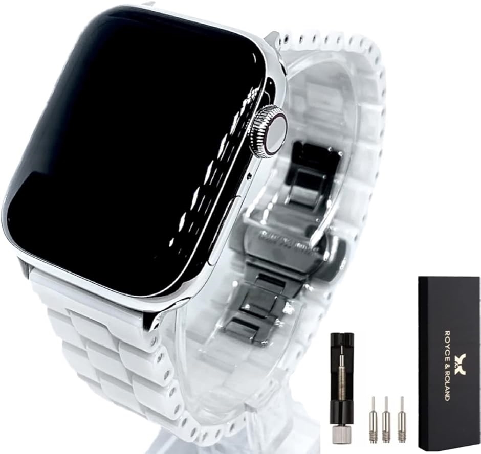 �y�݊��i�z �݊��i �Z���~�b�N �o���h Series 10/9/8/7/6/5/4/SE �Ή�(�z���C�g,  40mm 41mm 42mm)