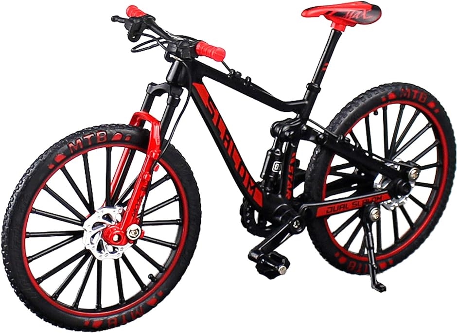Yahoo! Yahoo!ショッピング(ヤフー ショッピング)自転車 おもちゃ 玩具 ハンドル 3色 MTB マウンテンバイク 模型 1/10（ レッド）