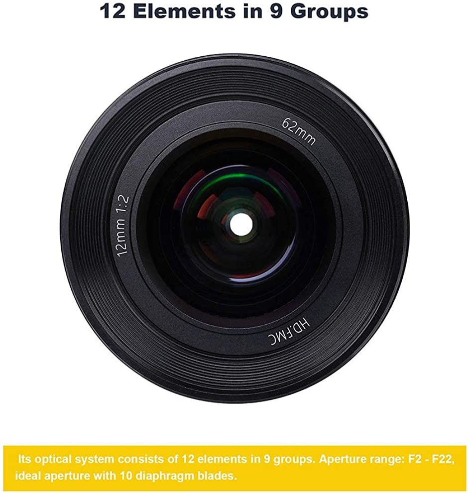 12mm F2 広角マニュアルフォーカス単焦点レンズ APS-C Fuji Xマウントカメラ対応( 黒,  Fuji Xマウント)｜zebrand-shop｜06