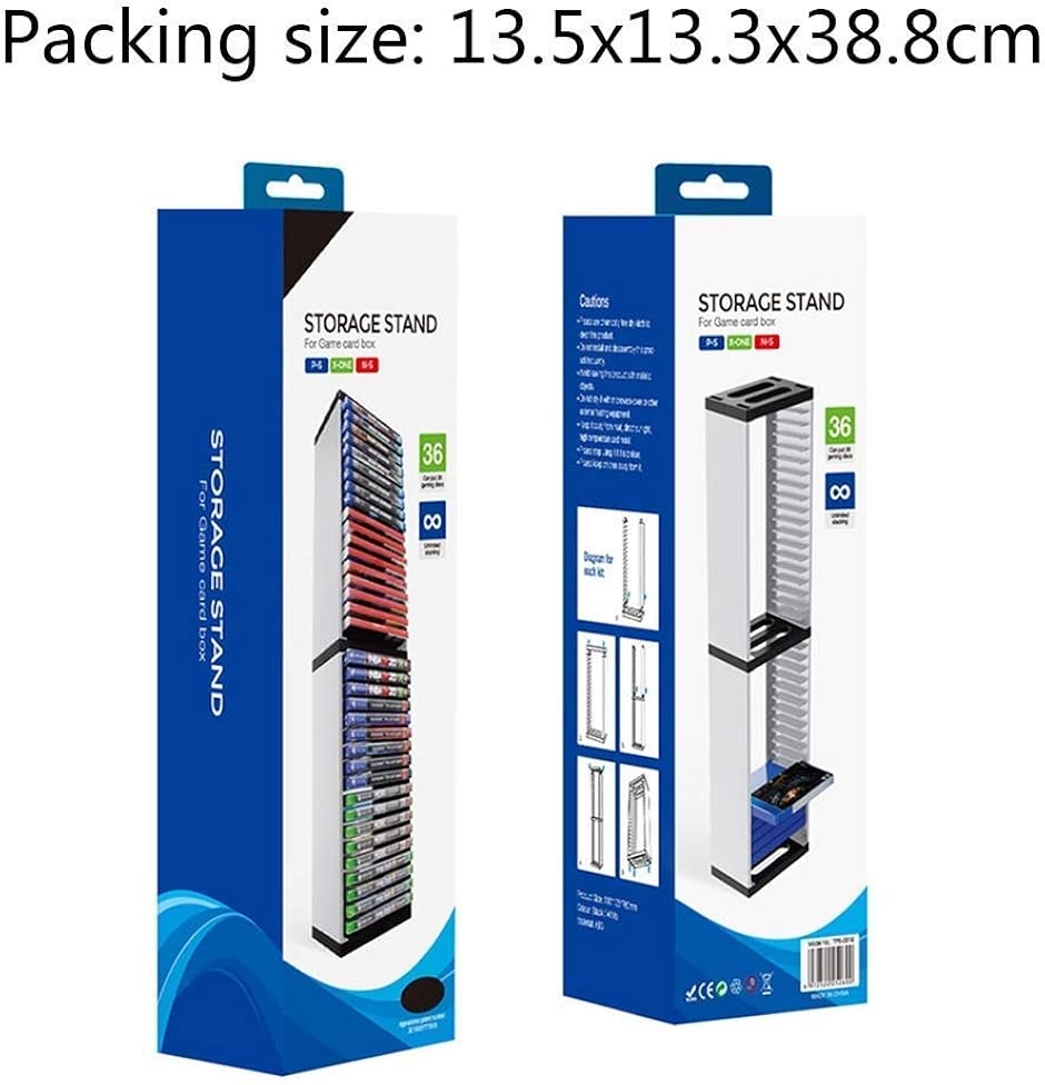 PS4対応多機能縦置きスタンド 36 枚ソフト収納 ゲームソフトラック