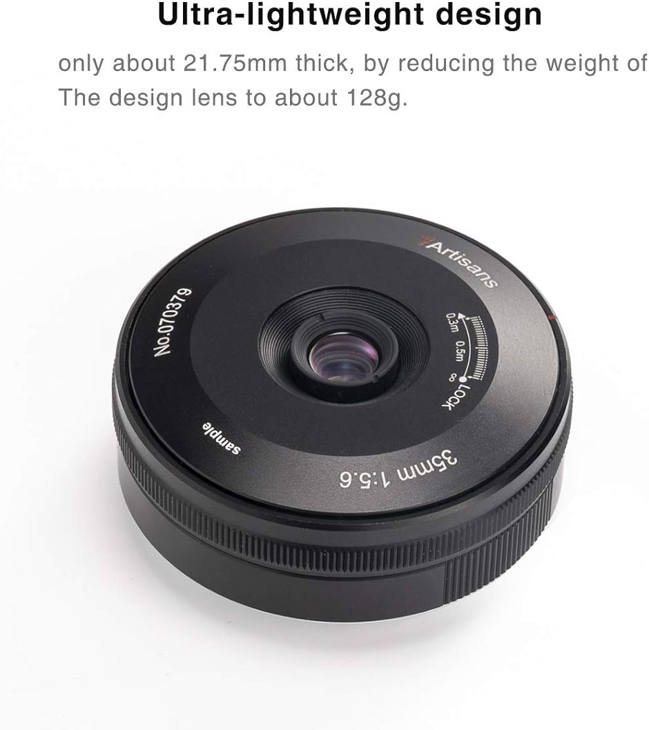 35mm F5.6 パンケーキレンズ フルサイズ 広角レンズ( ソニーE) : ゼ