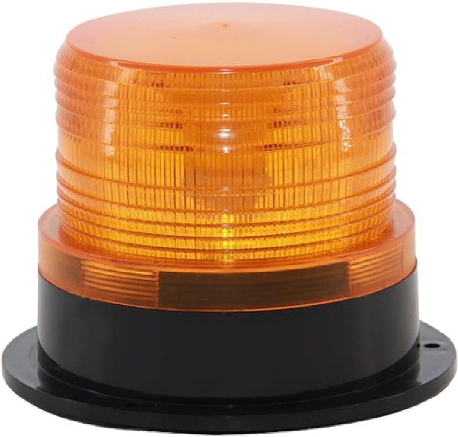高輝度 軽量 警告灯 12/24V 兼用 フラッシュ ストロボ LED( オレンジ)｜zebrand-shop