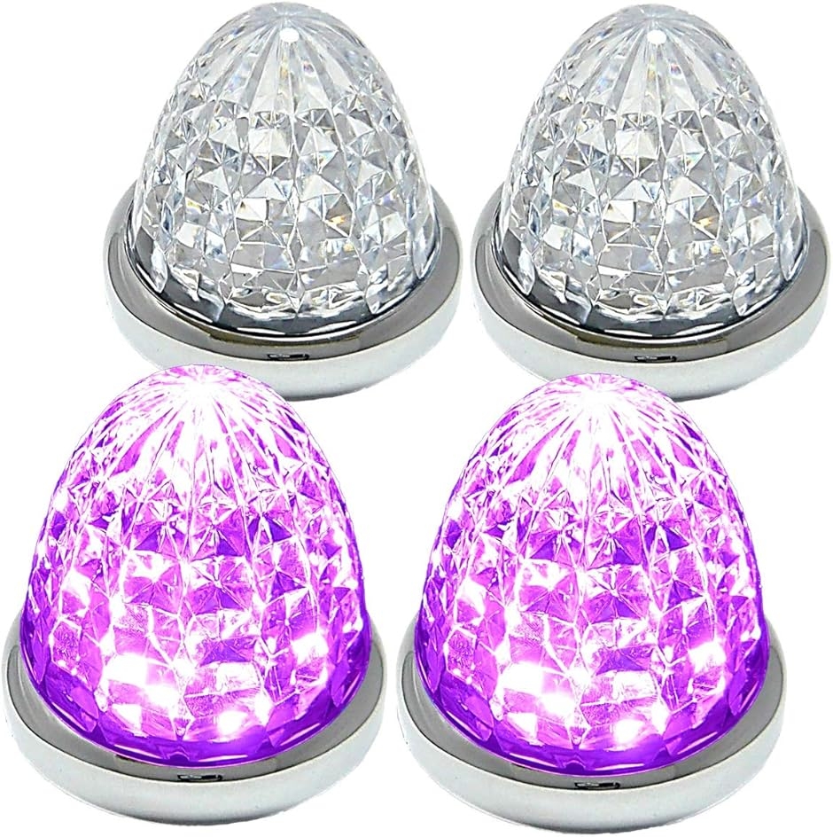 24V トラック用 LED マーカーランプ サイド 8面クリスタルカット仕様