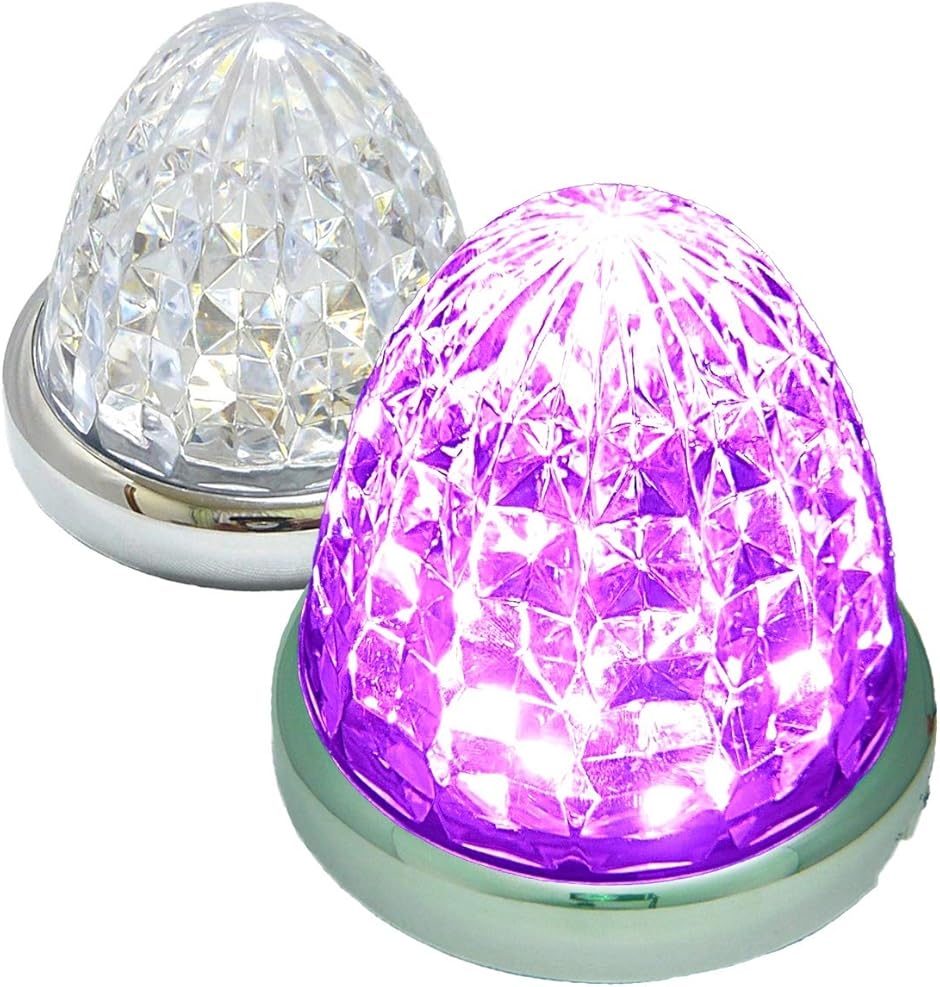 24V トラック用 LED マーカーランプ サイド 8面クリスタルカット仕様