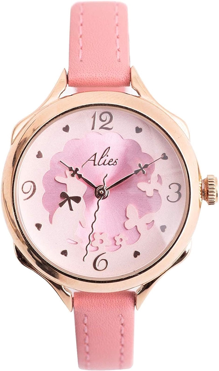 腕時計 レディース ガールズ ウサギ 本革ベルト 日本製クオーツ プレゼント ギフト BOX付き( ピンク)｜zebrand-shop