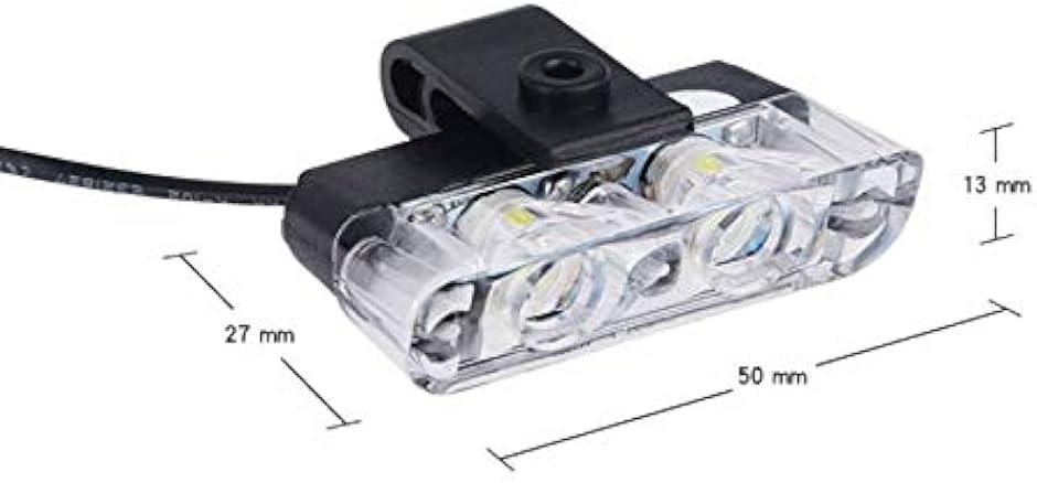 ストロボライト バイク 車 12v led フラッシュライトキット 専用 スイッチ 付き 白色( ブラック,  2LEDx8灯)｜zebrand-shop｜04