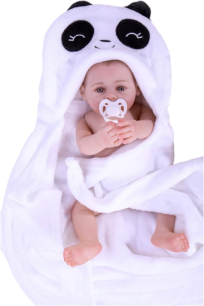 morytrade リボーン ドール 人形 赤ちゃん ベビー 乳児 新生児 おもちゃ リアル 40cm( パンダのローブ)