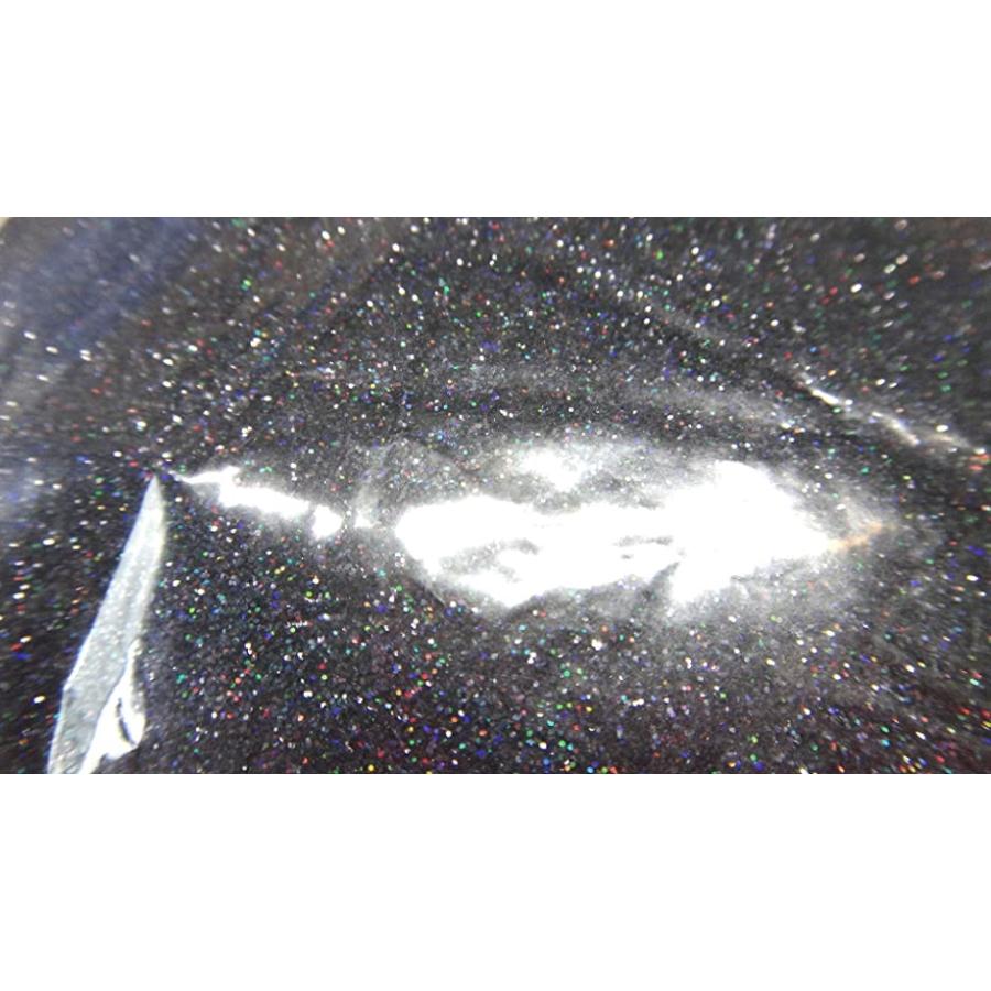 ラメ パウダー レインボー フレーク ホログラム グリッター カスタムペイント ジェルネイル( ブラックレインボー 0.2mm)｜zebrand-shop｜02
