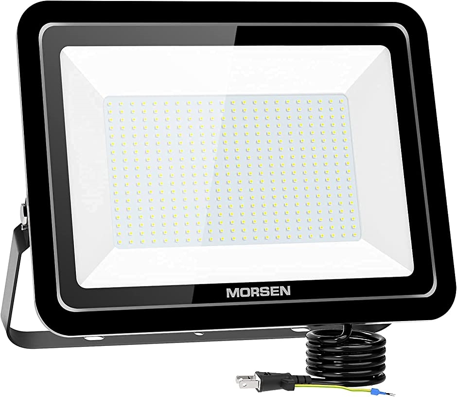 超薄型・明るいMORSEN LED投光器 LED作業灯( 昼光色6500K,  400W)