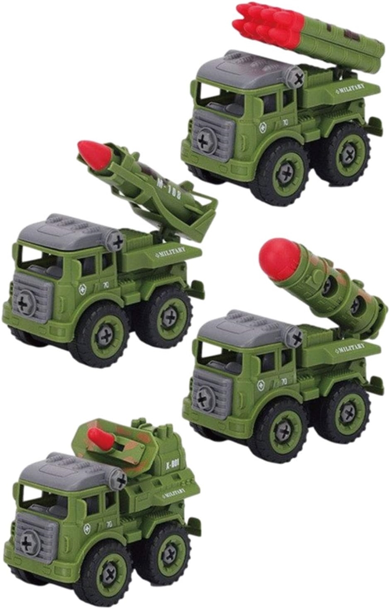 morytrade 組み立て おもちゃ 男の子 DIY 工具 知育 玩具 ミリタリー戦車 4台セット｜zebrand-shop