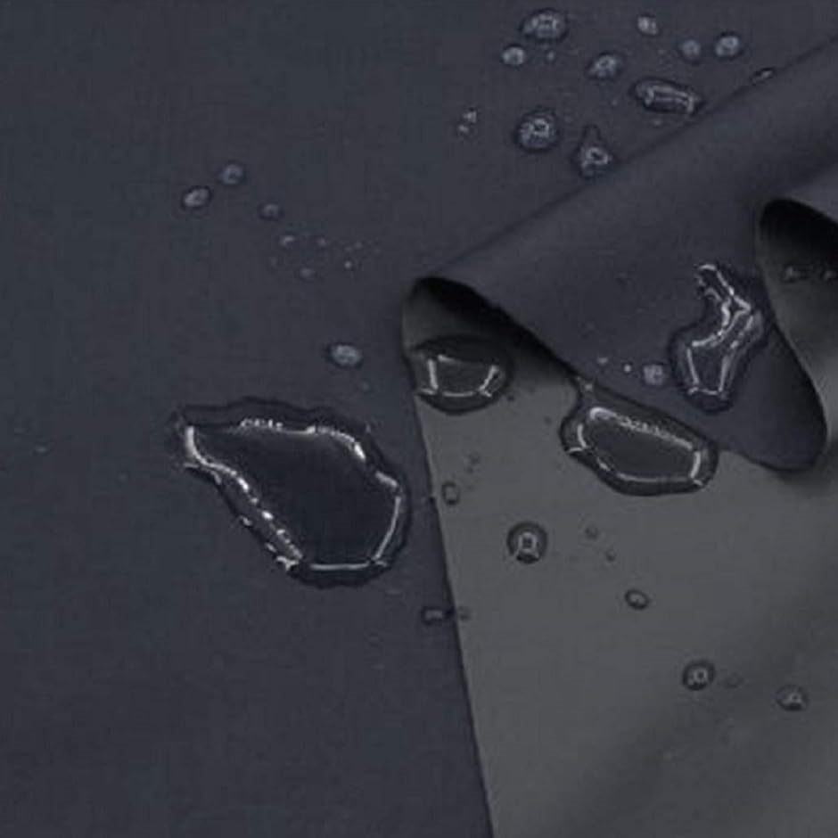 防水生地 布 防水シート 薄手 無地 撥水 透湿性 アウトドア カイト バッグ作り 幅広 幅150cm 1mカット ブラック( 黒)｜zebrand-shop