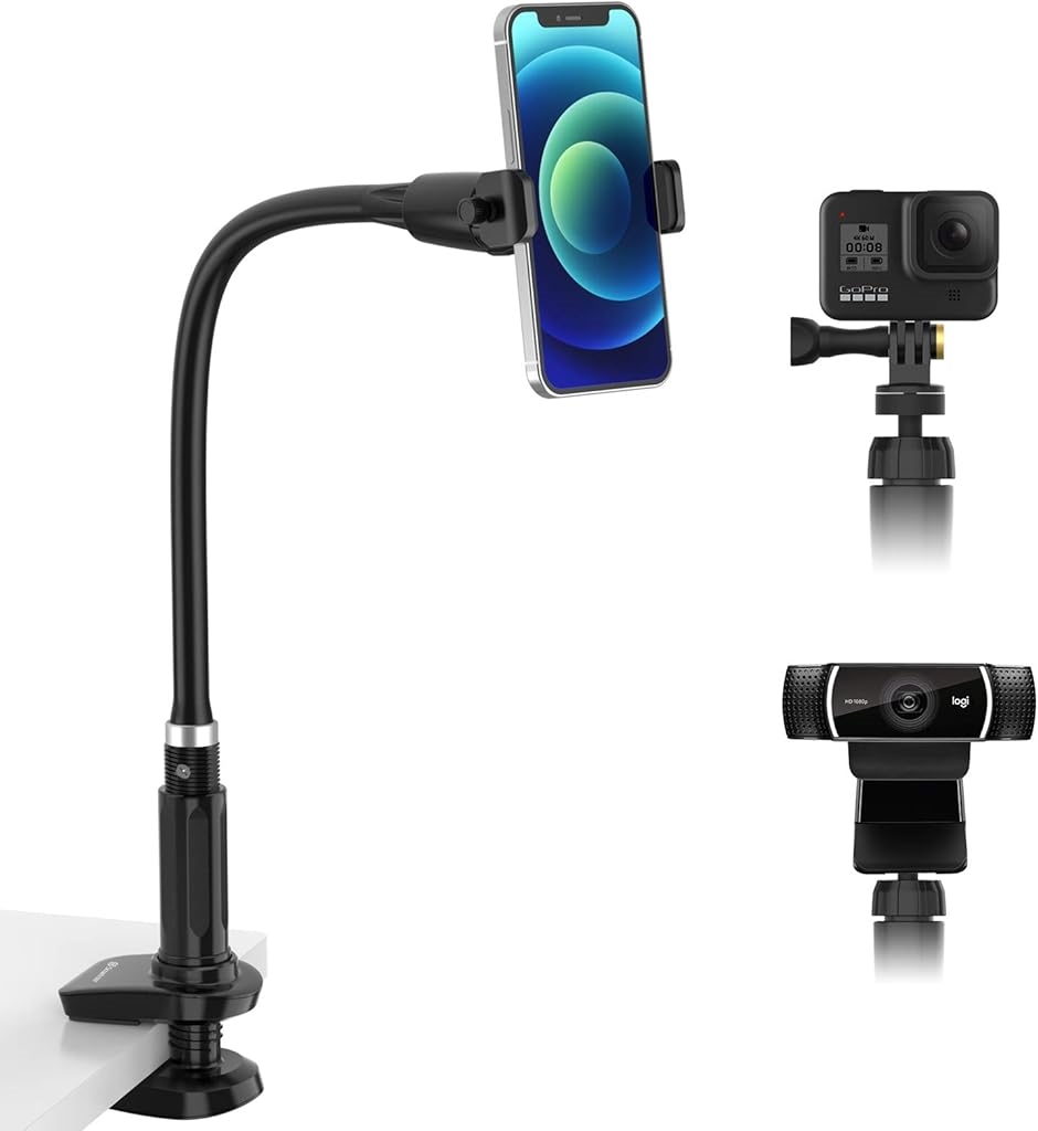 【互換品】 スマホ＆アクションカメラ用アームスタンド ロジクール ウェブカメラ アクセサリー Gopro