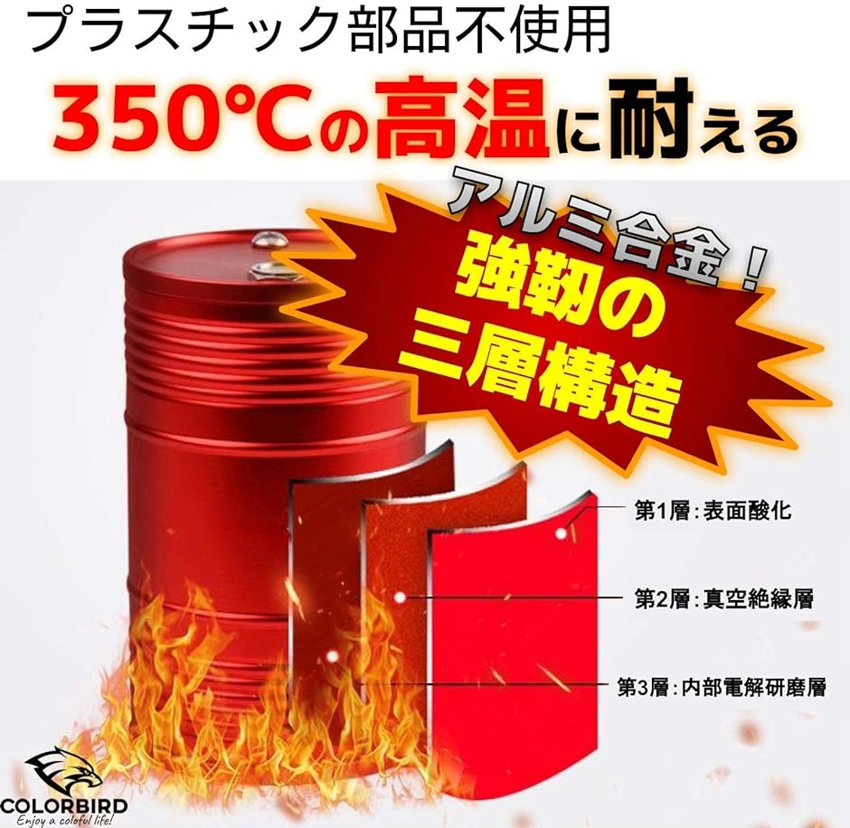 灰皿 車 ふた付き ドラム缶 携帯灰皿 赤( 赤)｜zebrand-shop｜03