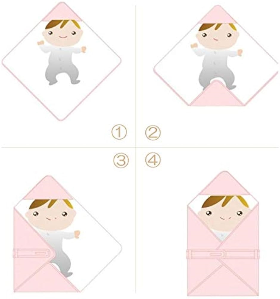 ボアソルチ 新生児 おくるみ ベビー バスタオル ブランケット 綿100％ 6重 ガーゼ( ピンク)｜zebrand-shop｜07