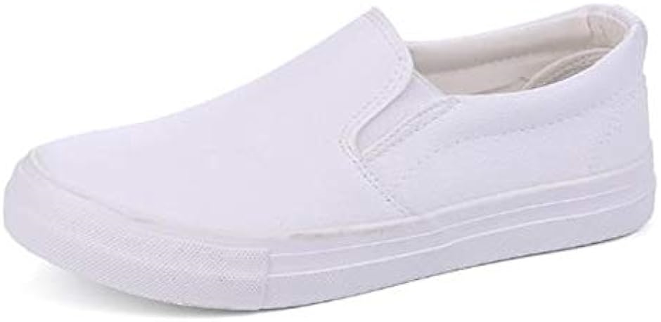 メンズ スリッポン PU レザー シューズ 革靴 カジュアル 軽量 26.5cm( ホワイト,  26.5 cm)｜zebrand-shop